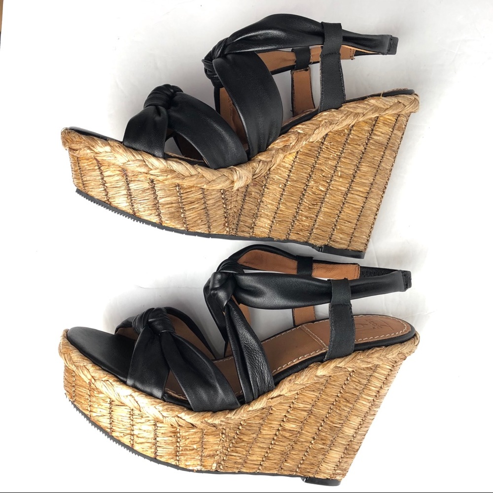 Bacio 61 leather platform wedges - Picture 5 of 9